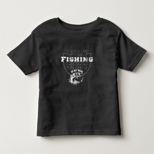 Lucky Fishing product. Funny print Great  For Fish Toddler T-shirt