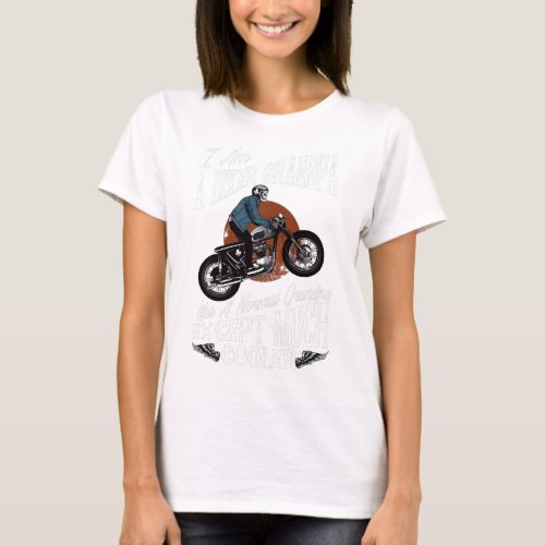 Mens I Am A Biker Grandpa for Grandpas Motorbikes T-Shirt
